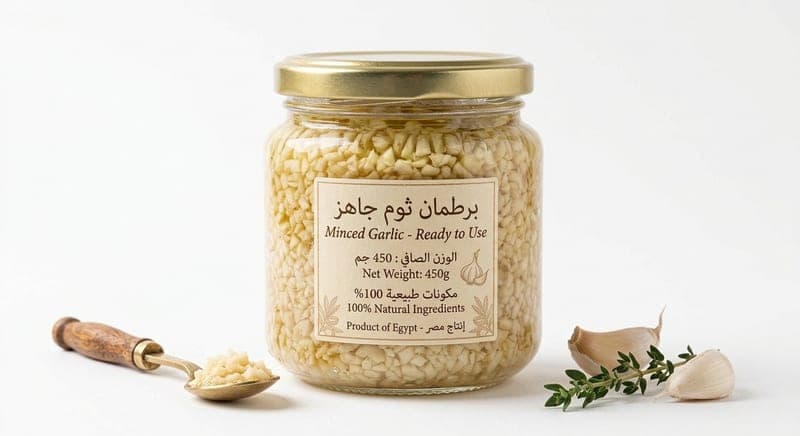 ثوم جاهز مضغوط 445جم